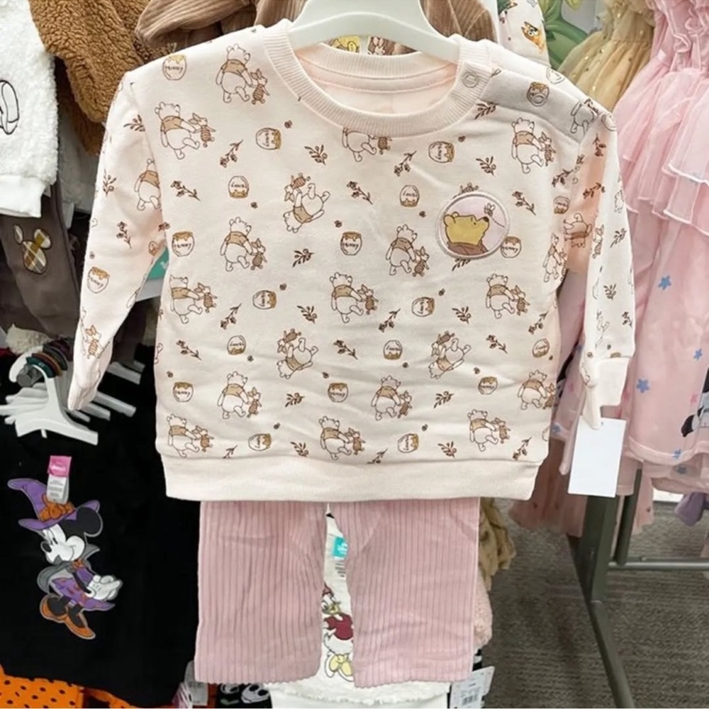 Disney Kids Pajama Set - Cream and Pink